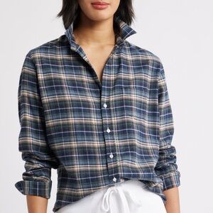 Eileen Plaid Relaxed Fit Button-Up Shirt